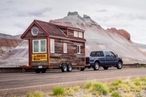 mobile tiny home moving