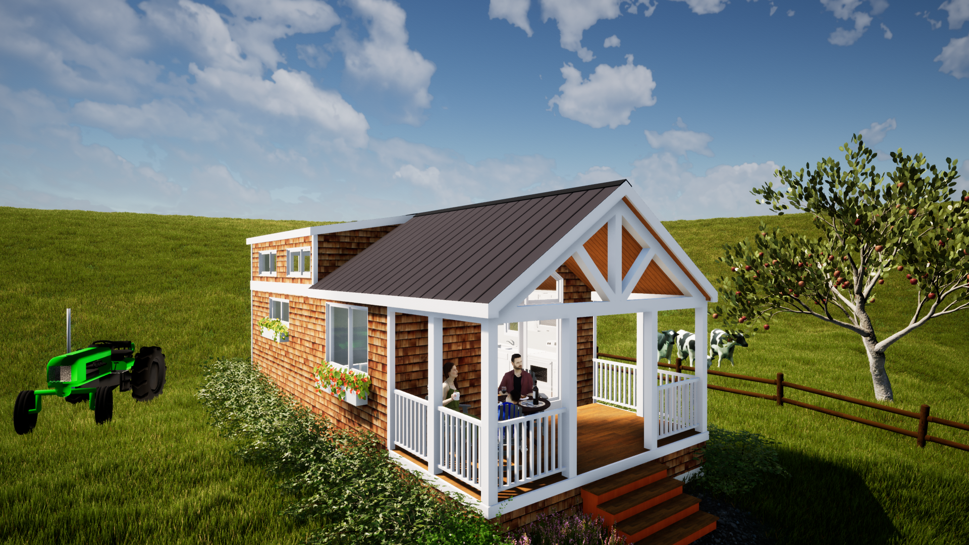 The Homestead Park Model Tiny Home Cabin For Sale